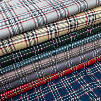 Japan | tartan 方格紋 英倫風 | cotton printed oxford 純棉