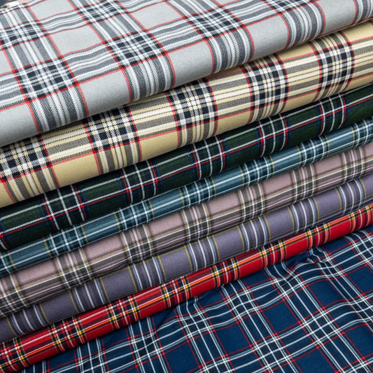 Japan | tartan 方格紋 英倫風 | cotton printed oxford 純棉