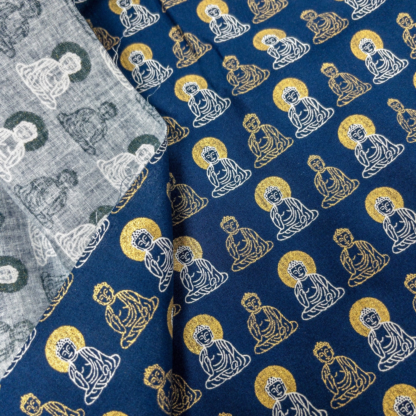 Japan | buddha 燙金大佛 | cotton printed sheeting 純棉