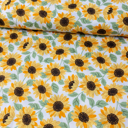 Japan | sunflower 太陽花 | cotton printed pique 珠地純棉