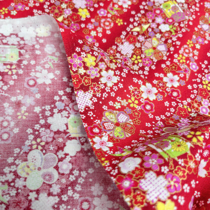 Japan | gilded japanese kaioke 燙金漸變花海貝桶 | cotton printed sheeting 純棉