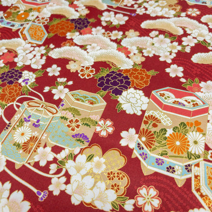 Quilt Gate | gilded flower kaioke 燙金花貝桶 | cotton printed sheeting 純棉