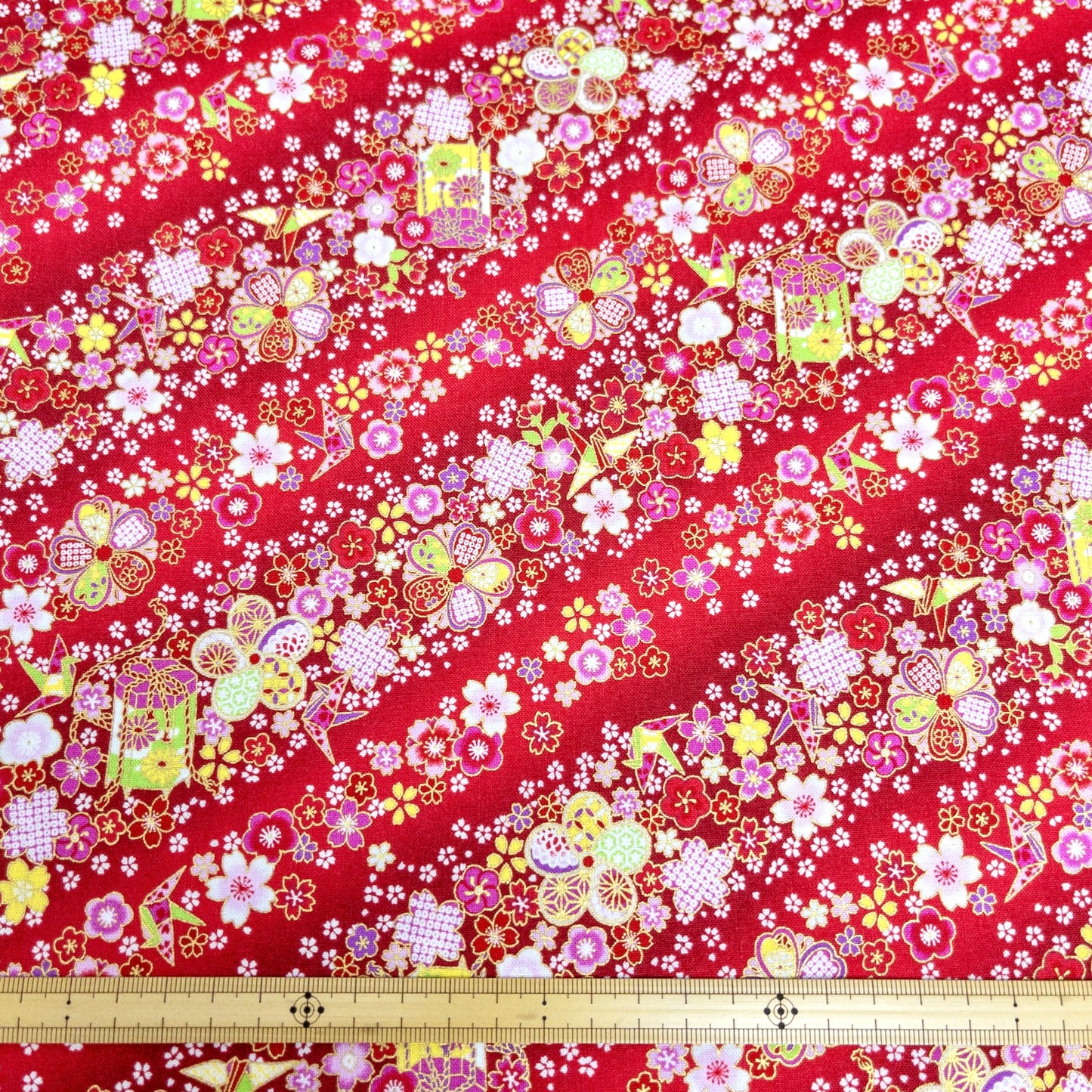 Japan | gilded japanese kaioke 燙金漸變花海貝桶 | cotton printed sheeting 純棉