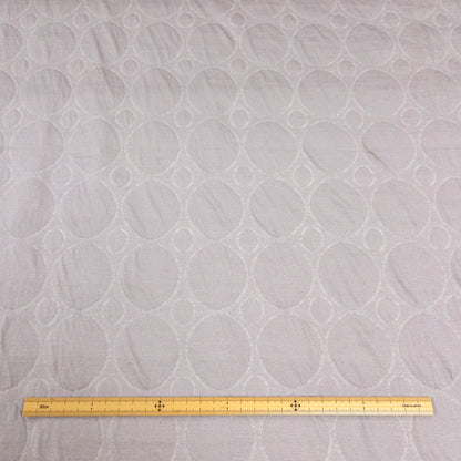 maffon | dot pattern taupe ivory 簡約圓點 啡灰+米白 | cotton quilted jacquard knit 雙面純棉提花針織夾棉 - 160cm