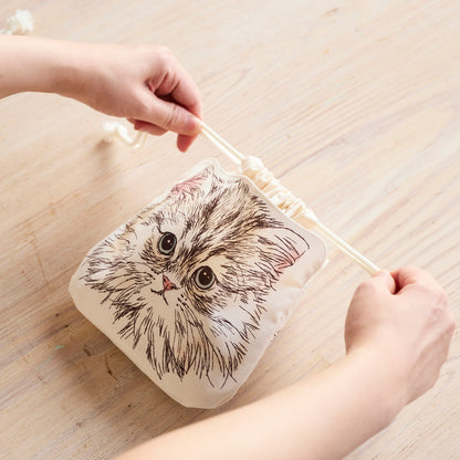 Kokka | 365 cat. art cat faces 貓臉 | cotton printed sheeting 純棉