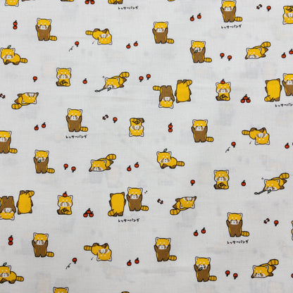 Japan | Red panda 小熊貓 | cotton printed sheeting 純棉