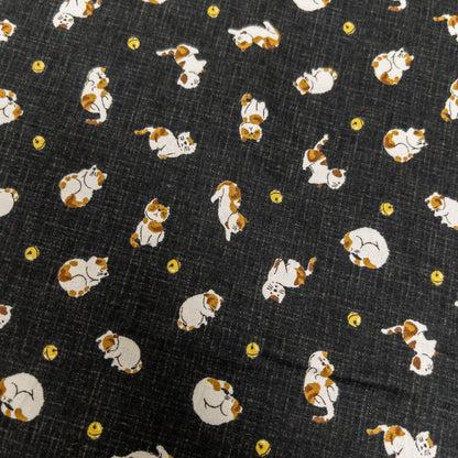 Japan | little cat 小小三色貓 | cotton printed sheeting