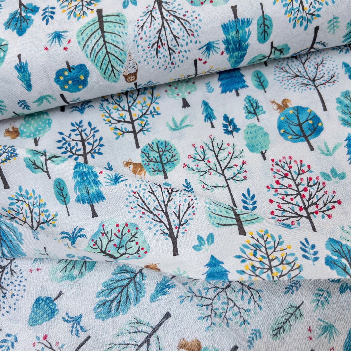 Japan |  forest animals 森林動物 | cotton printed 60s 純棉