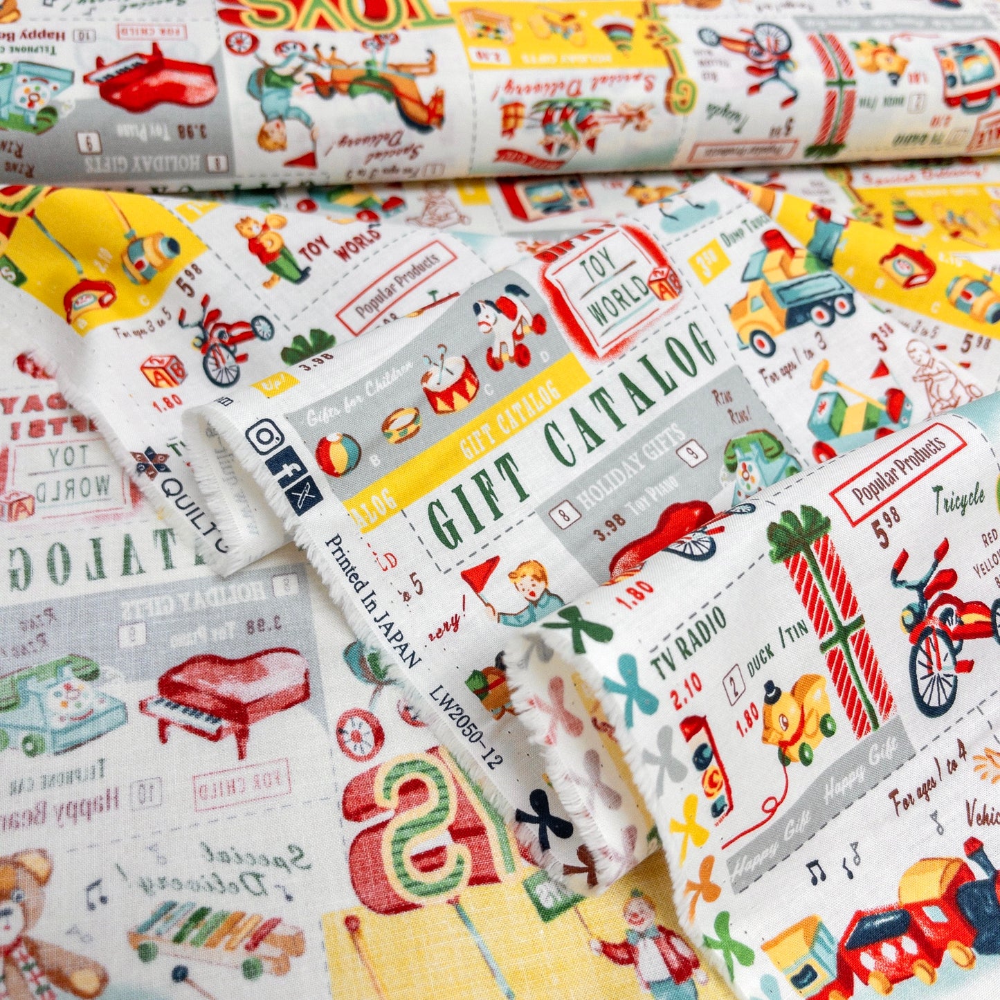 Quilt Gate | Vintage Toys 復古玩具圖案 | cotton printed shirting 純棉