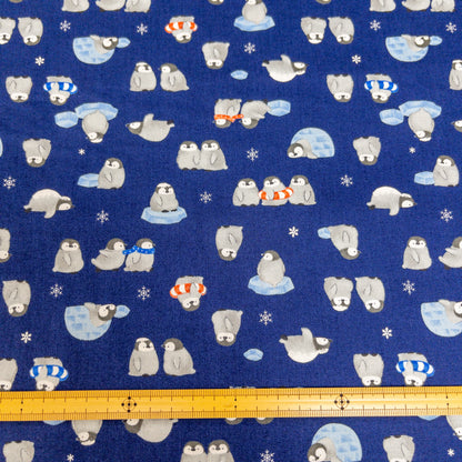 Japan | Baby penguin 企鵝寶寶 | cotton printed sheeting 純棉