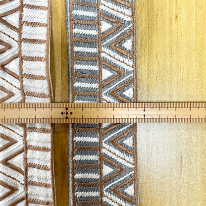 embroidery webbing 刺繡帶 | diagonal straight pattern 窄款斜直紋 3.8cm