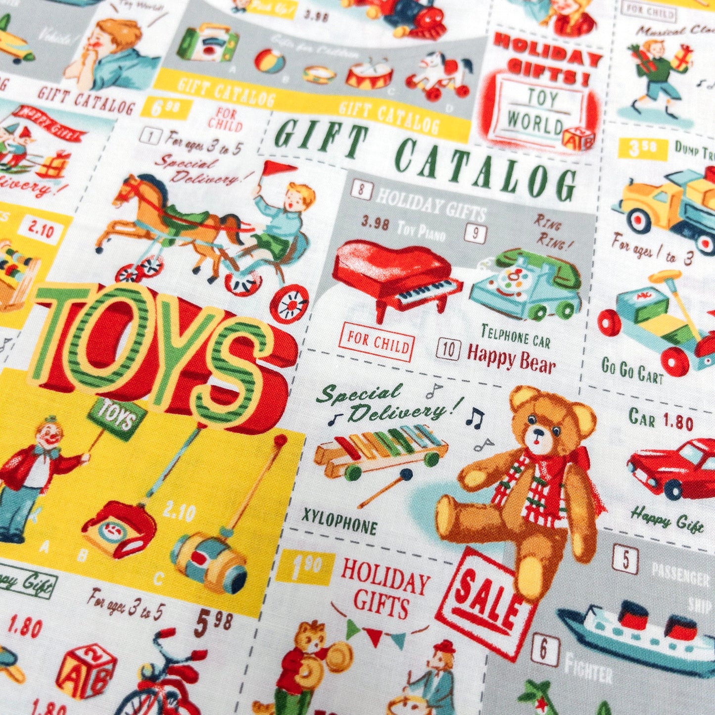 Quilt Gate | Vintage Toys 復古玩具圖案 | cotton printed shirting 純棉