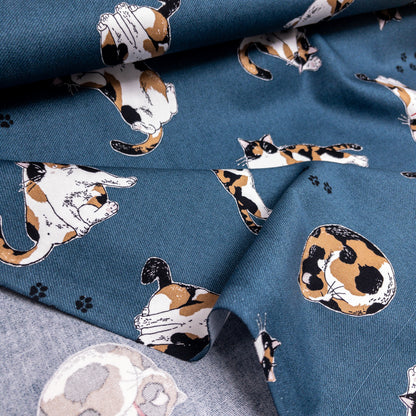 Japan | calico cat 三色貓 | cotton printed oxford 純棉