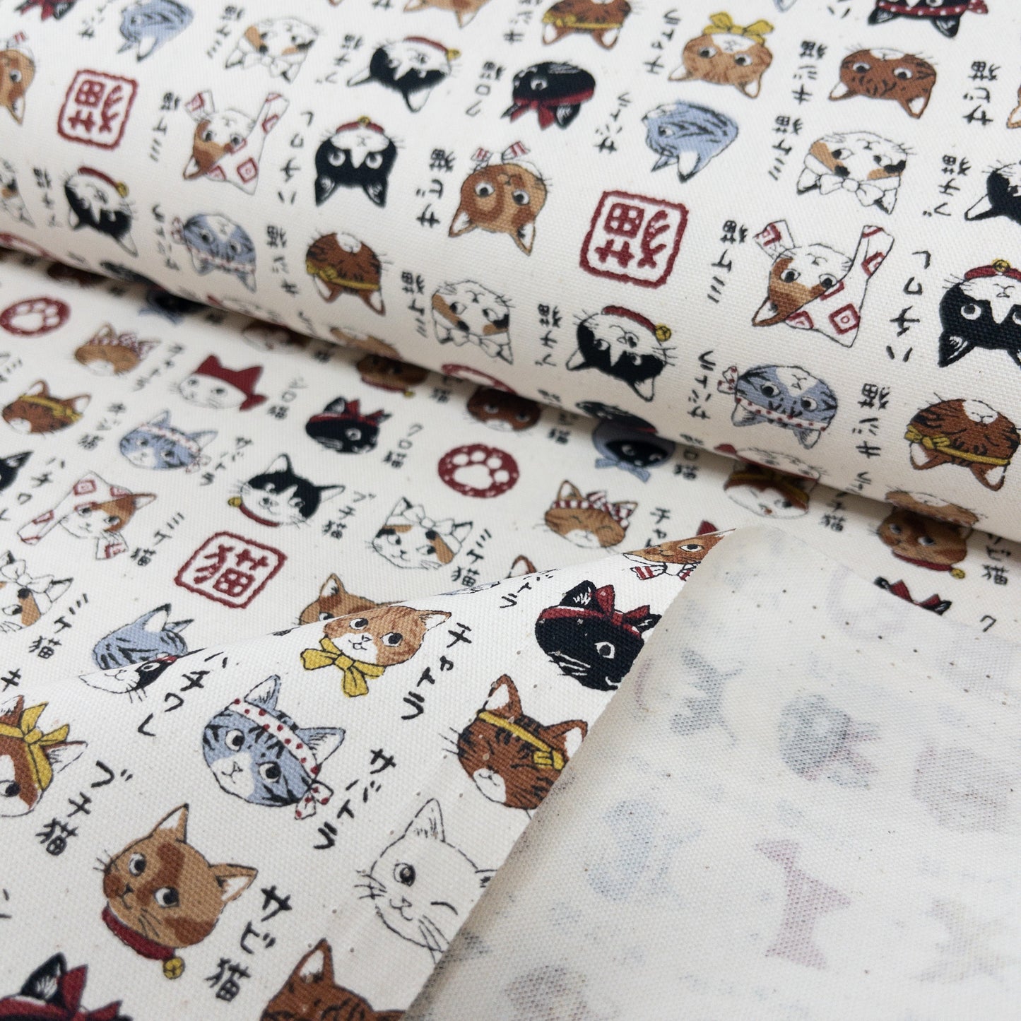 Japan | Japanese cat illustrated guide 日本貓貓圖鑑 | cotton printed oxford 純棉