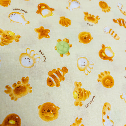 Japan | animals bread 麵包動物 | cotton printed sheeting 純棉
