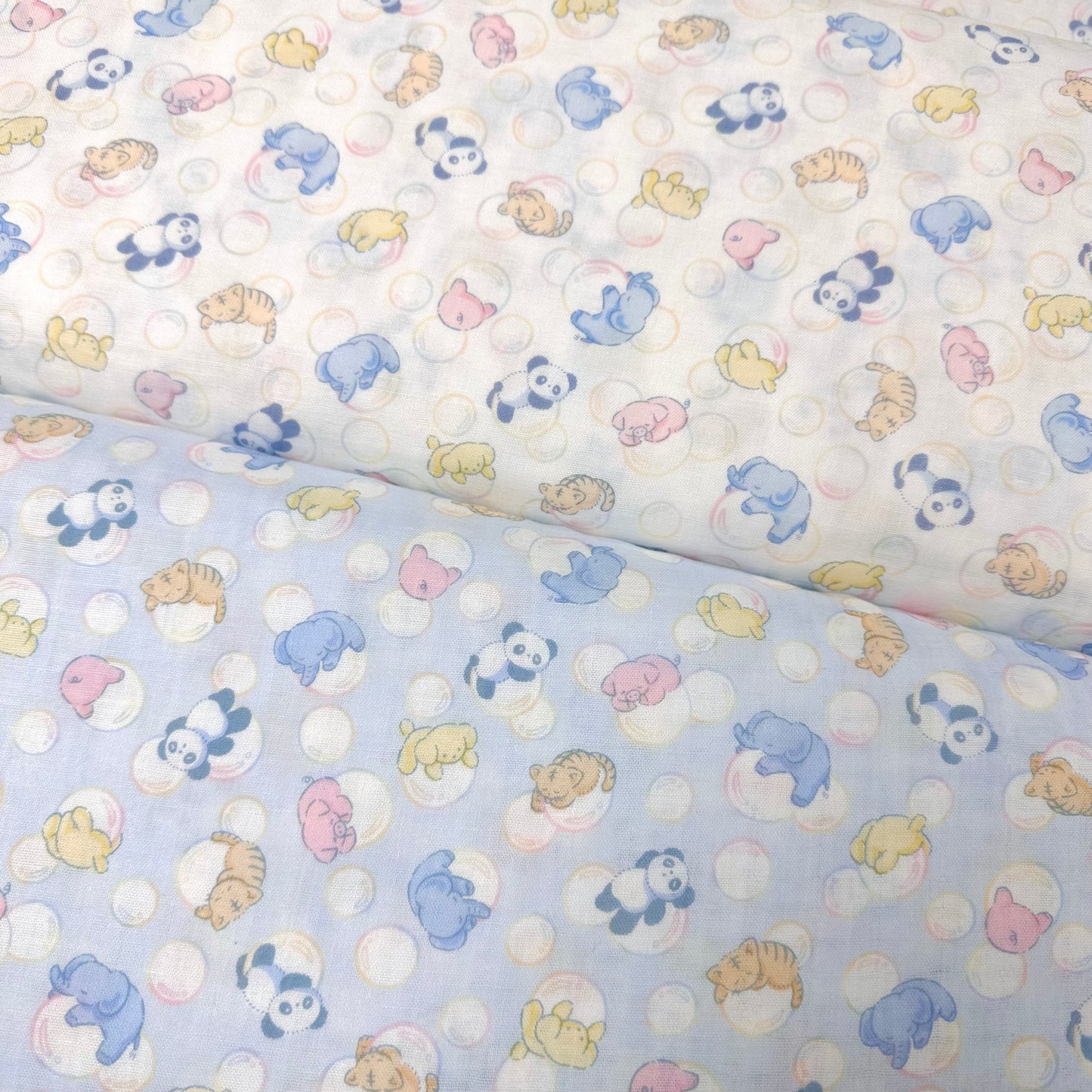 Japan | bubble animals 泡泡動物 | cotton printed double gauze 純棉二重紗