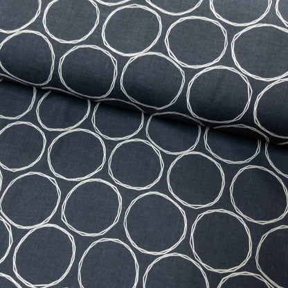 Japan | circle 手寫風格圓圈點 | cotton linen 30 viera 毛絨棉麻