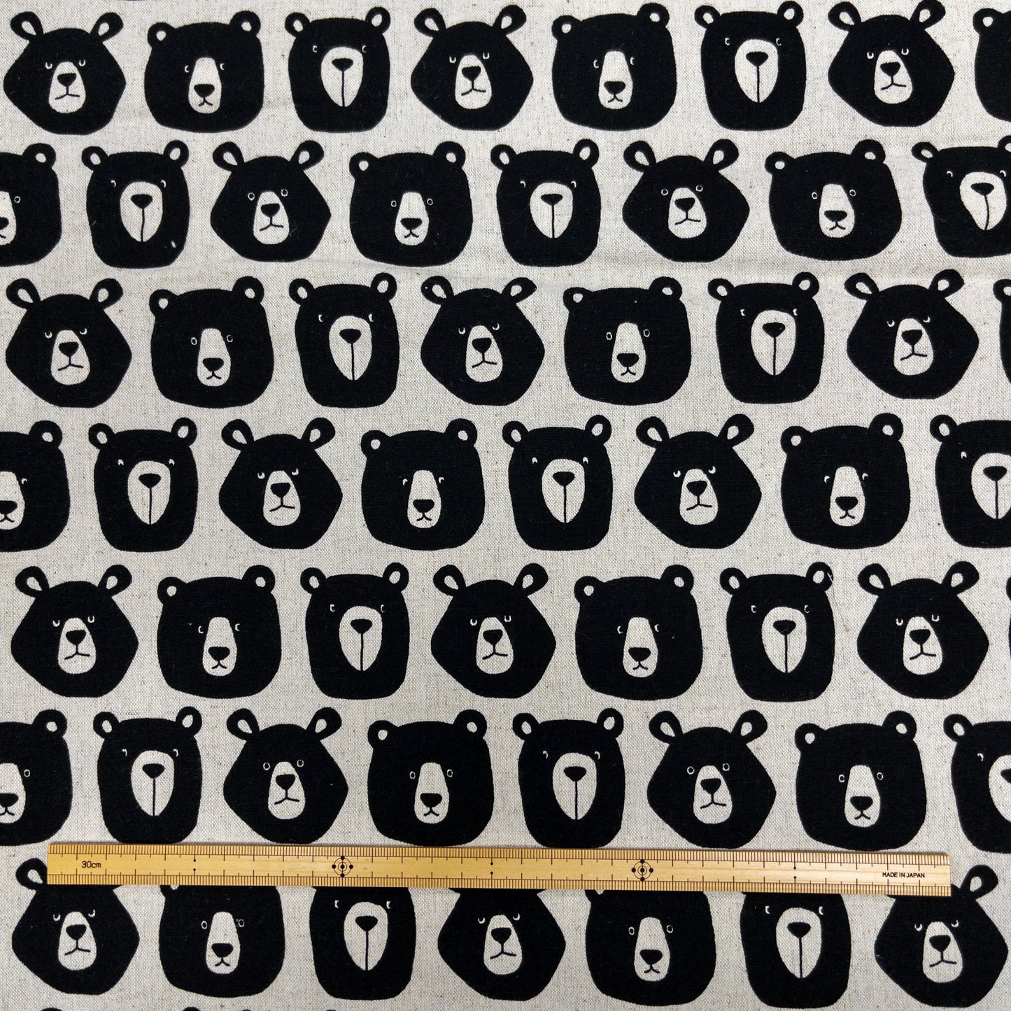 Japan | bear face 熊仔 | cotton linen 棉麻