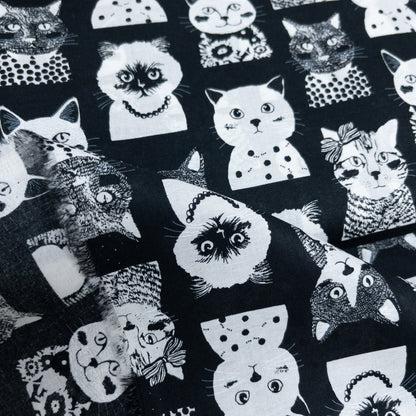 Japan | fashion cat 時裝貓貓 | cotton printed 60s 純棉