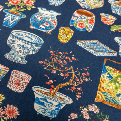 Japan | japanese seto ware 日式瀨戶燒 瓷器 | cotton printed sheeting 純棉