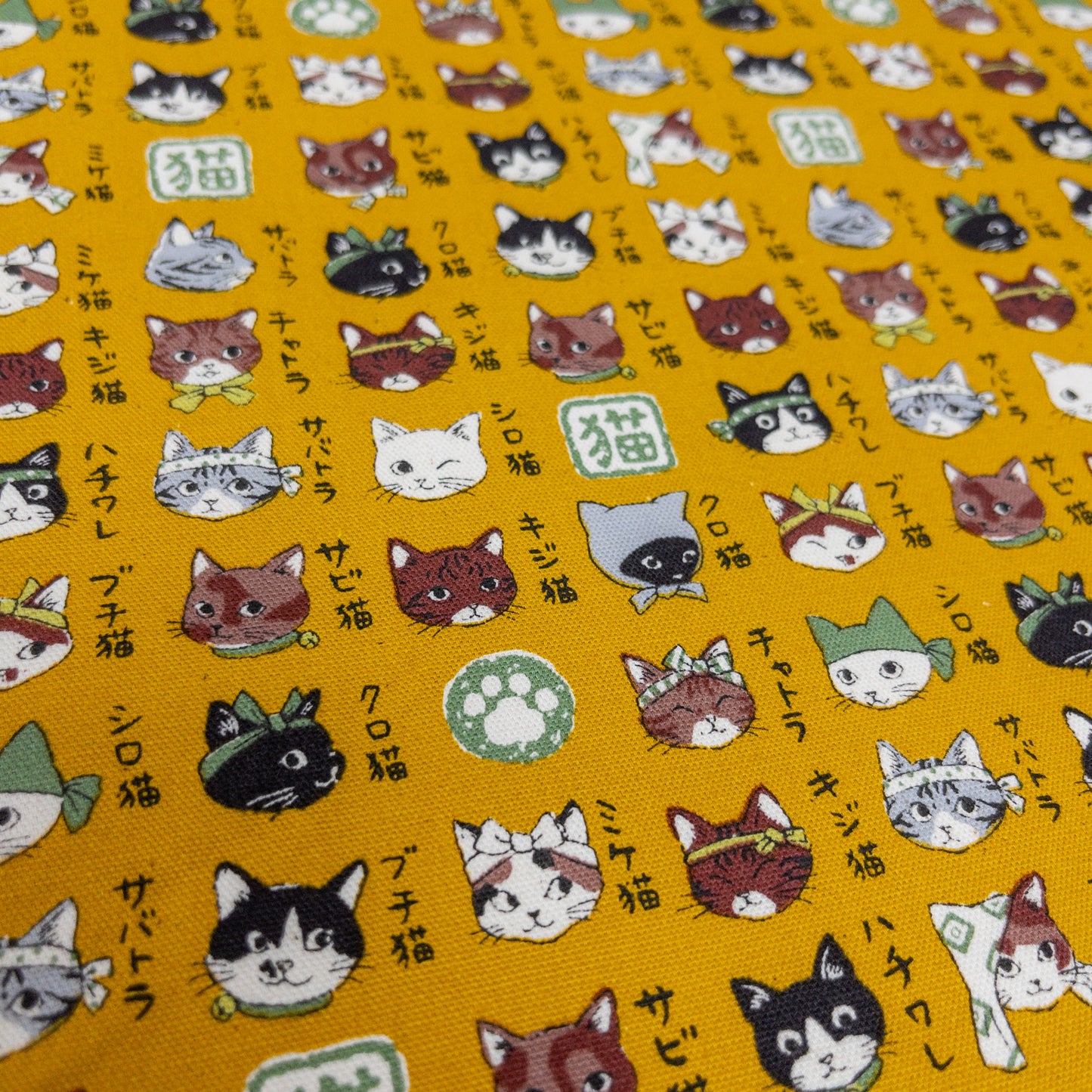 Japan | Japanese cat illustrated guide 日本貓貓圖鑑 | cotton printed oxford 純棉