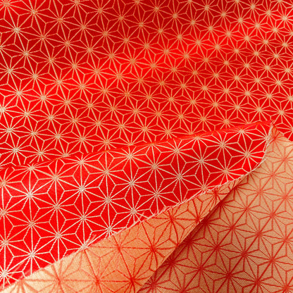 Japan | sparkling asanoha pattern 閃令令燙金線麻之葉 | brocade jacquard 錦緞