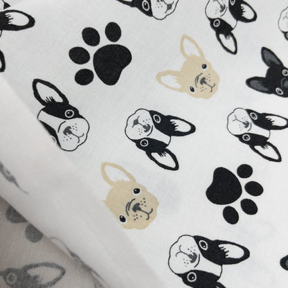 Japan | bulldog 老虎狗 鬥牛犬 | cotton printed sheeting 純棉