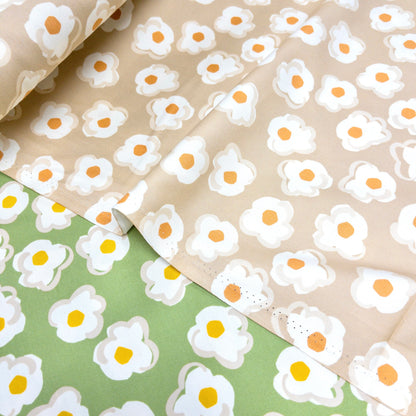 Japan | poached egg flowers 荷包蛋花花 | cotton printed oxford 純棉