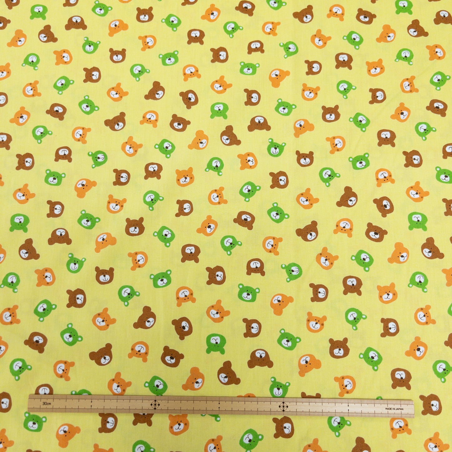 Japan | teddy bear head熊仔頭 | cotton printed board 純棉