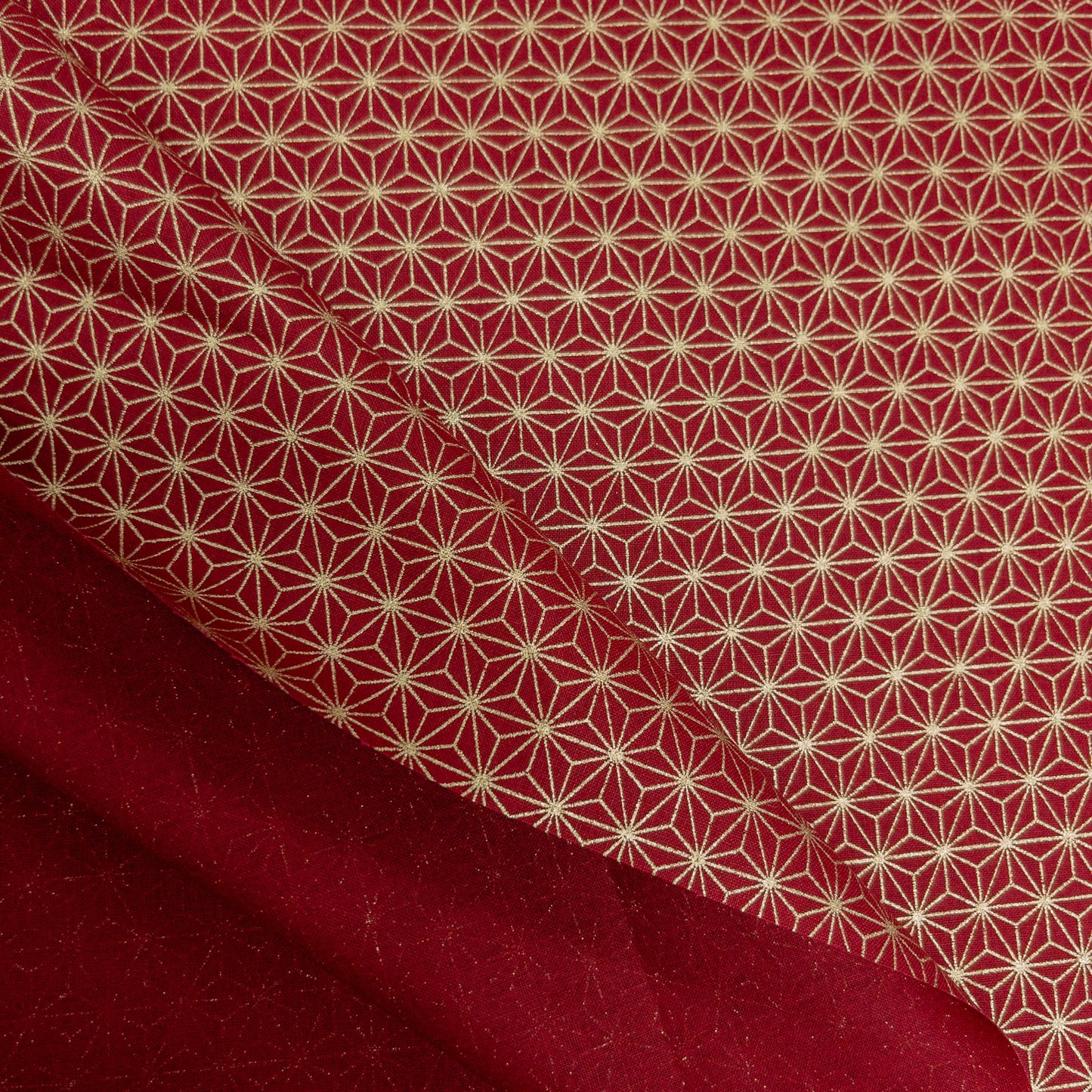 Japan | gilded asanoha 燙金麻の葉 | cotton printed sheeting