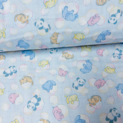 Japan | bubble animals 泡泡動物 | cotton printed double gauze 純棉二重紗