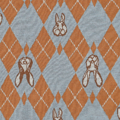 +HAyU fabric | RABBIT ARGYLE | cotton knit jacquard 純棉針織提花