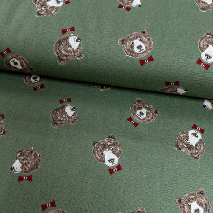 Japan | bow tie bear 煲呔棕熊 | cotton printed oxford 純棉