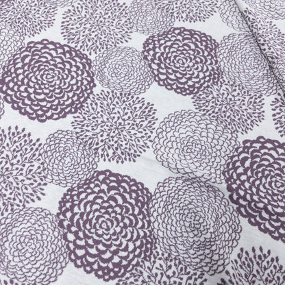 maffon | dahlia purple 大麗花 紫色 | cotton jacquard knit 雙面純棉提花針織