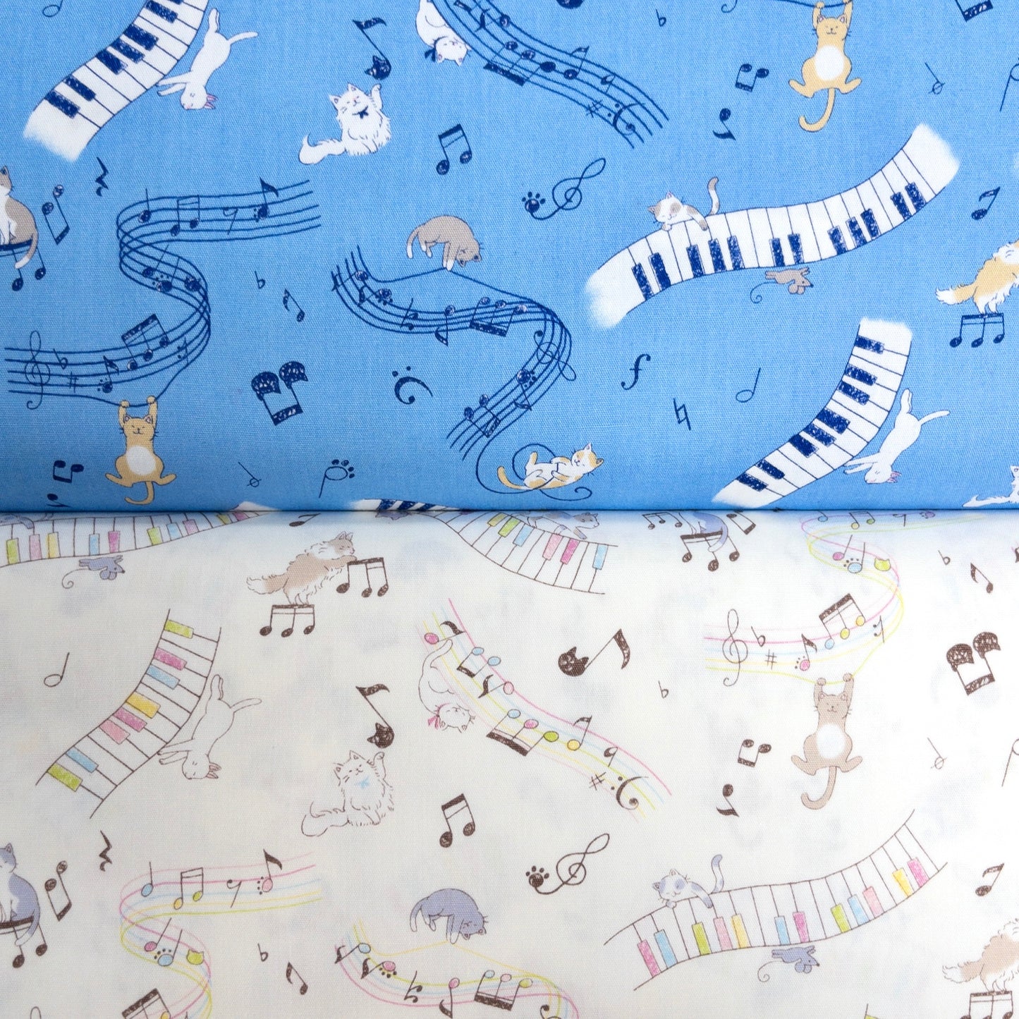 Japan | music cat 音符貓貓 | cotton printed poplin 純棉