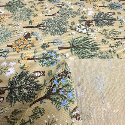 Japan | forest 動物森林 | cotton printed corduroy 薄燈芯絨