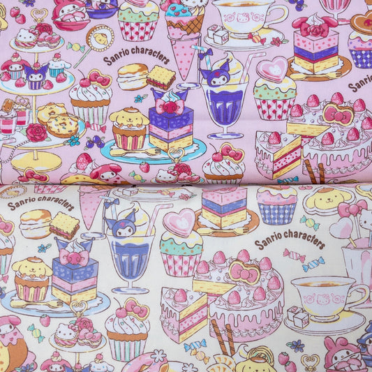 Japan | Sanrio dessert 甜品 | cotton printed oxford 純棉