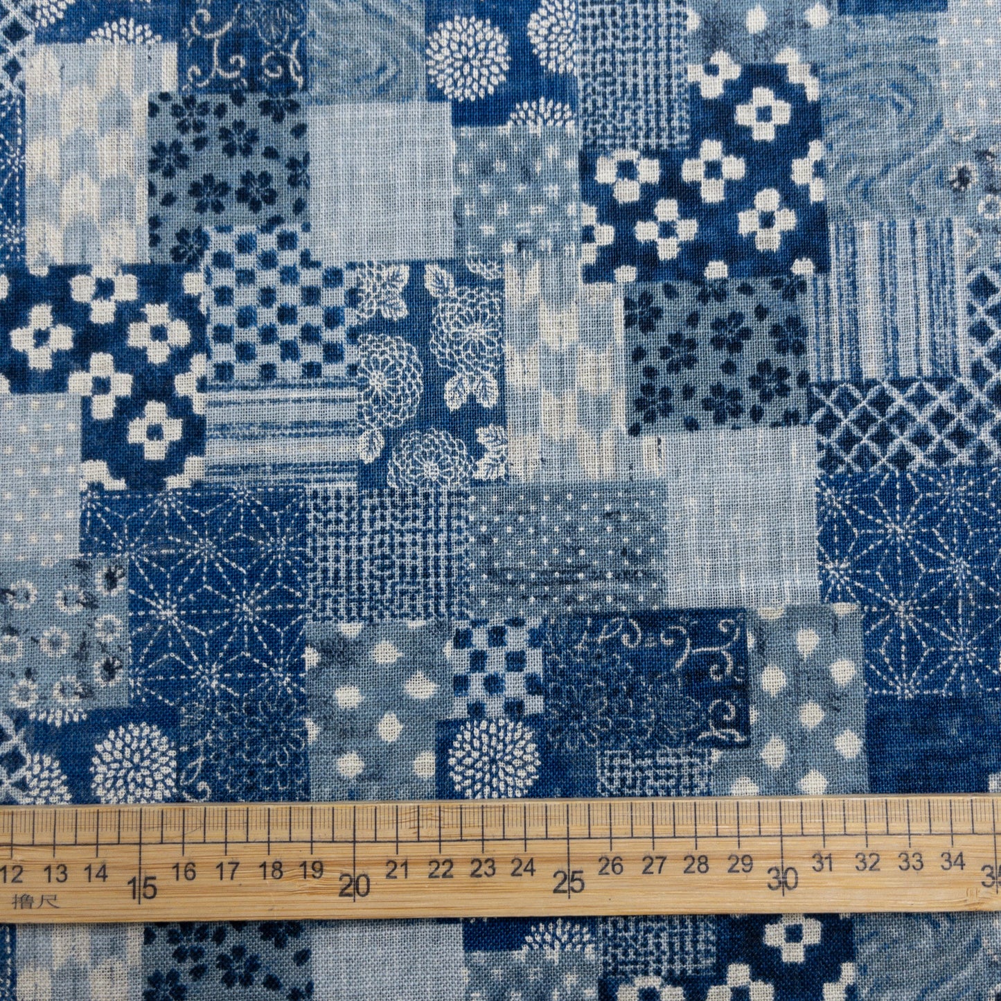 Japan | patchwork pattern 拼布圖案 | cotton printed poplin 竹節純棉