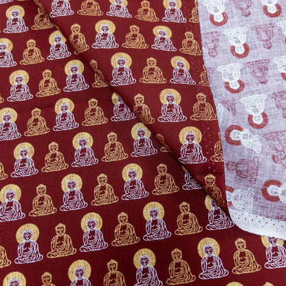 Japan | buddha 燙金大佛 | cotton printed sheeting 純棉