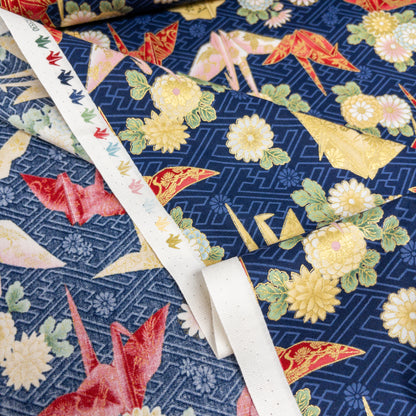 Japan | paper crane 燙金和風紙鶴 | cotton printed sheeting