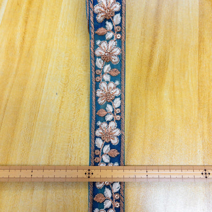 embroidery webbing 刺繡帶 | border floral 邊框花朵 3cm