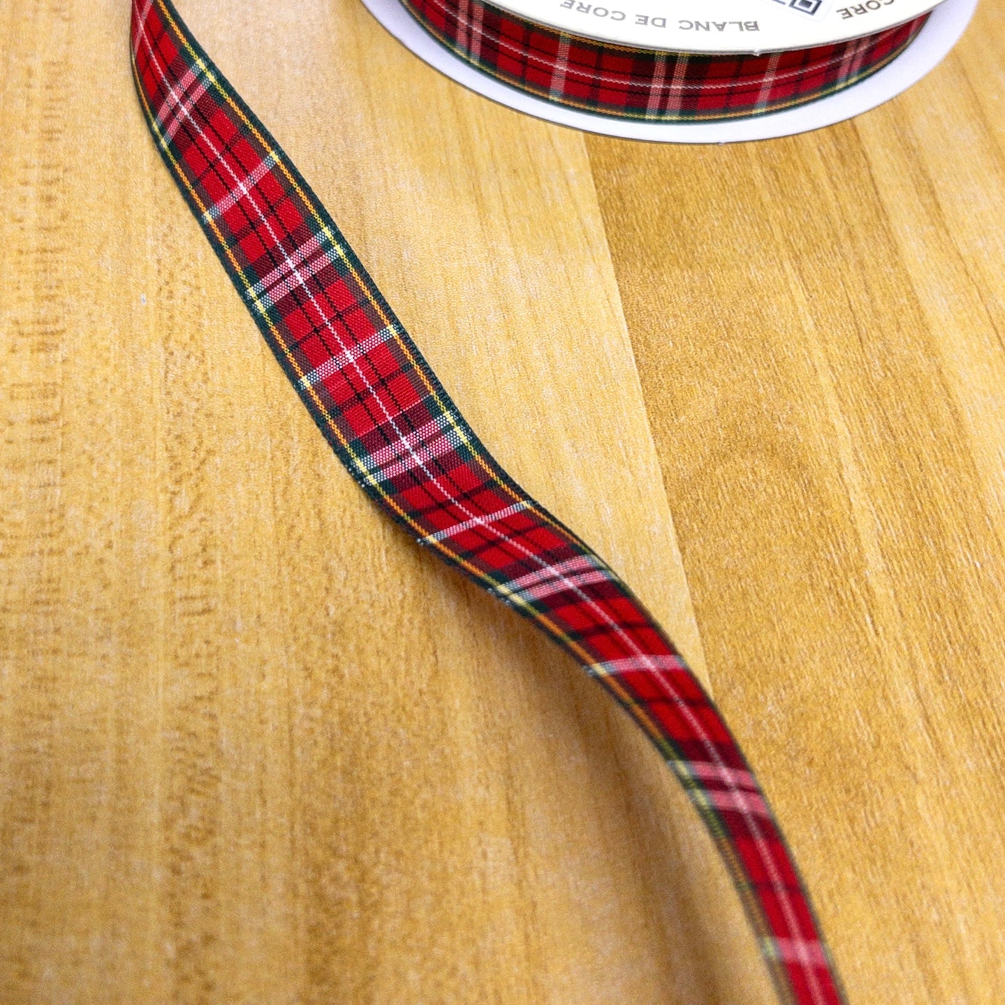 ribbon 絲帶 | red & green checkered 紅綠方格仔紋 15mm – K•T Fabric Hong Kong