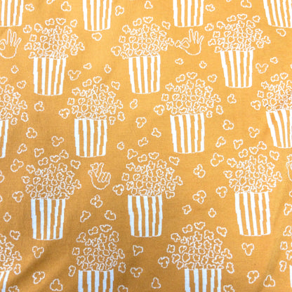 maffon | popcorn yellow ivory 爆谷 黃+米色 | cotton jacquard knit 雙面純棉提花針織 - 160cm