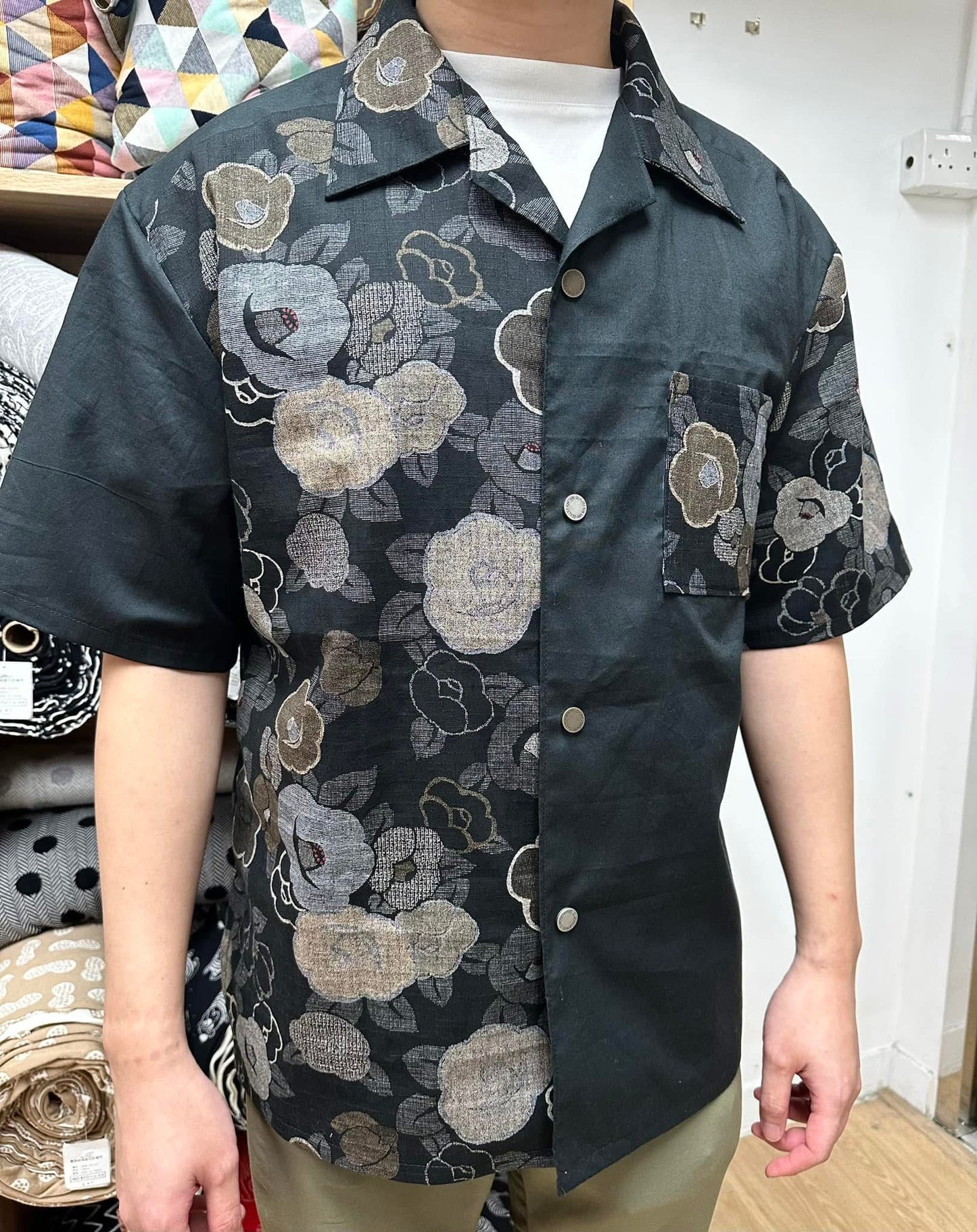 Kobayashi | camellia tsubaki flower 山茶花 | cotton double weave jacquard 純棉雙面提花