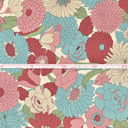 Japan | Floral Print | cotton linen printed sheeting 棉麻