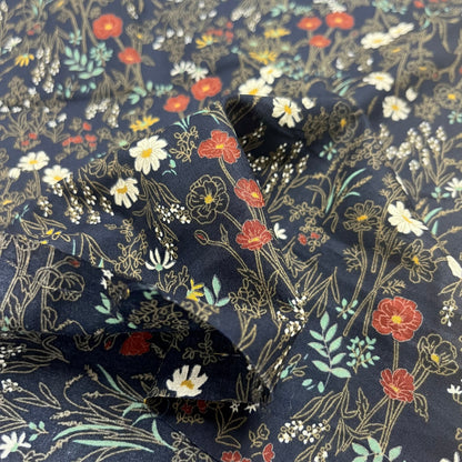 Japan |  bouquet 花束 | cotton printed 60s 純棉