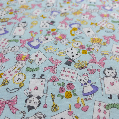 Japan | Alice cat 愛麗絲貓貓 | cotton printed oxford