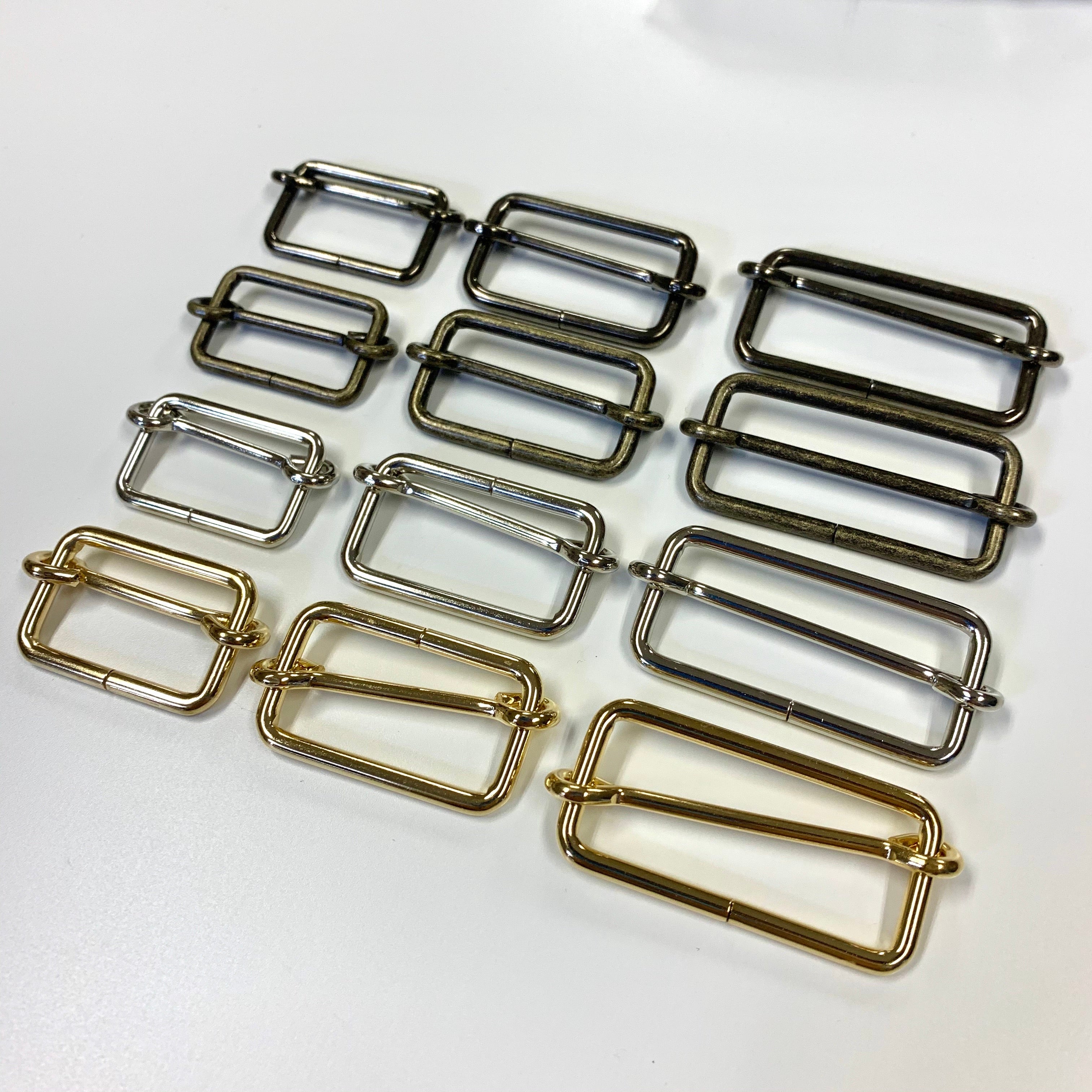 accessories 配件 | metal square slide buckle 2pcs 金屬日字扣 2個｜10mm 15mm 21mm  25mm 30mm 36mm 39mm 50mm