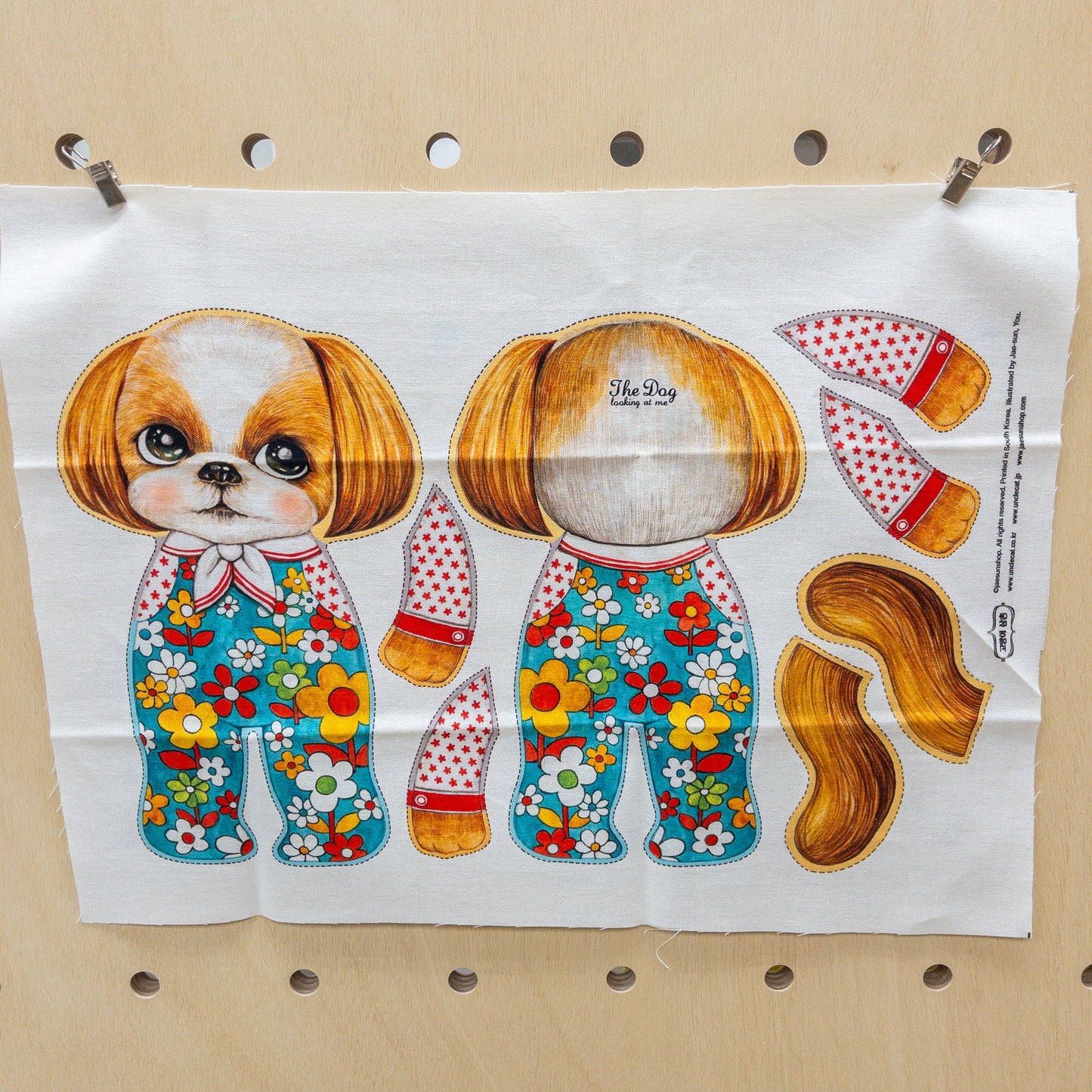 Unclecat 貓叔叔 | diy fabric for making cat doll "Shihtzu" | cotton linen 棉麻