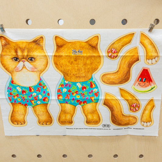 Unclecat 貓叔叔 | diy fabric for making cat doll "Geum" | cotton linen 棉麻